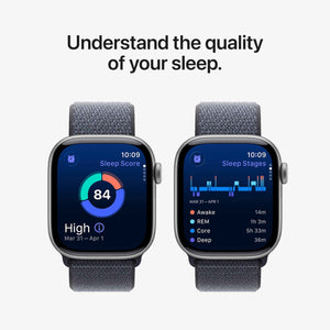 Apple Watch Series 11 [GPS 42mm] Smartwatch with Rose Gold Aluminum Case with Light Blush Sport Band - S/M. Sleep Score, Fitness Tracker, Health Monitoring, Always-On Display, Water Resistant