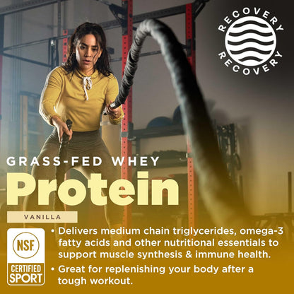 Gnarly Whey Grass-Fed Protein Supplement, Vanilla (32.0oz) and Gnarly Preworkout Strawberry Lemonade (14.82oz)