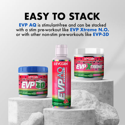Evogen EVP AQ Liquid Glycerol | Muscle Volumizer | Unflavored | 16 Fl Oz | S7 nitric oxide blend with betaine anhydrous for pumps, vascularity, fullness and hydration; low-stim and clean