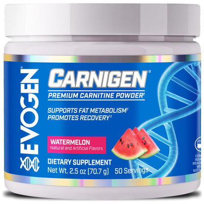 Evogen Carnigen Supports Energy and Metabolism | Raspberry Lemonade | 50 Servings