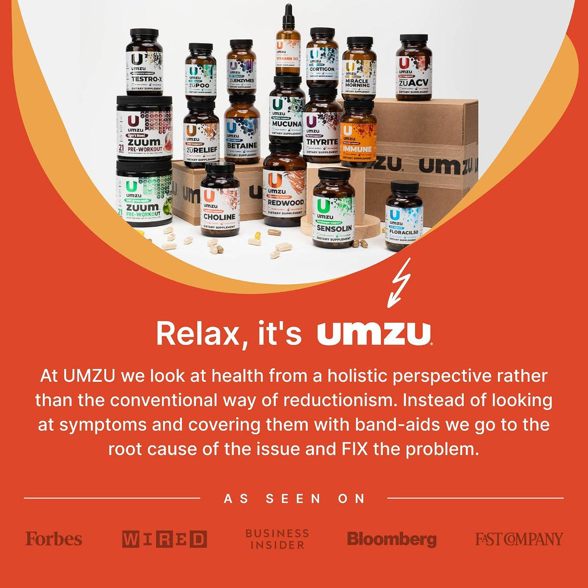 UMZU Ashwagandha Supplement Capsules, 30 Day Supply | Extended-Release Formula, Healthy Stress Response Support, Mood and Calm Support, Cognitive Function, Daily Balance