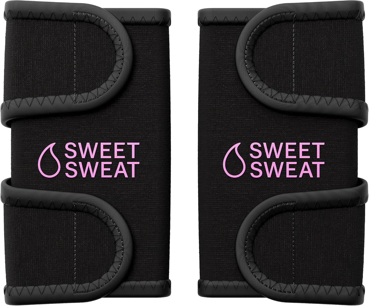 Sports Research Sweet Sweat® Arm Trimmers - Premium Sweat-Enhancing Arm Wraps for Women & Men - 3 Adjustable Sizes