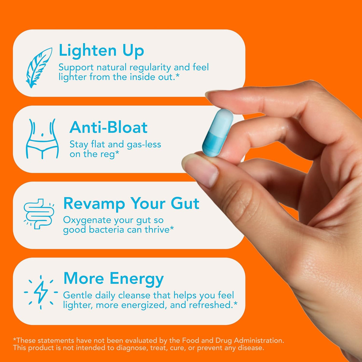 Let Loose Daily Constipation Relief Pills, Debloating for Women (30 Count) | Smooth Bowel Movements without discomfort, Gentle Gut Cleanse Detox for Women & Men, Formulated with Ozonated Magnesium Oxide