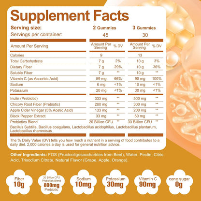 Migcopat (Grape, Apple, Orange) Fiber Gummies+Grape Gummies