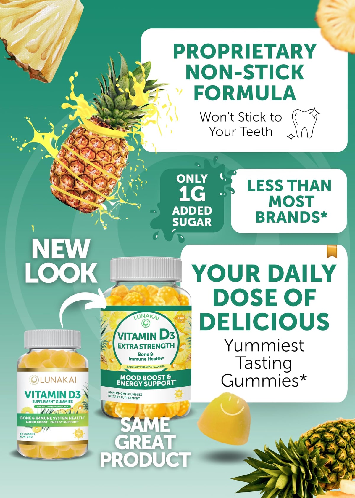 Prenatal Vitamins and Vitamin D3 Gummies Bundle - with Iron and Folic Acid, Chewable Multivitamin