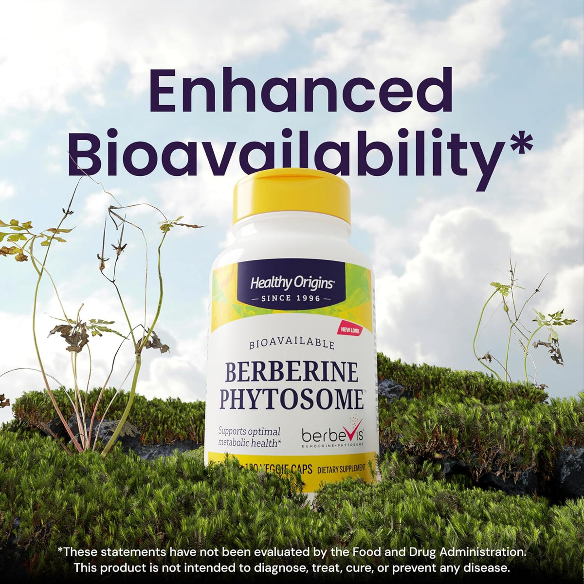 Healthy Origins Berberine Phytosome 550 mg, 120 Veggie Caps