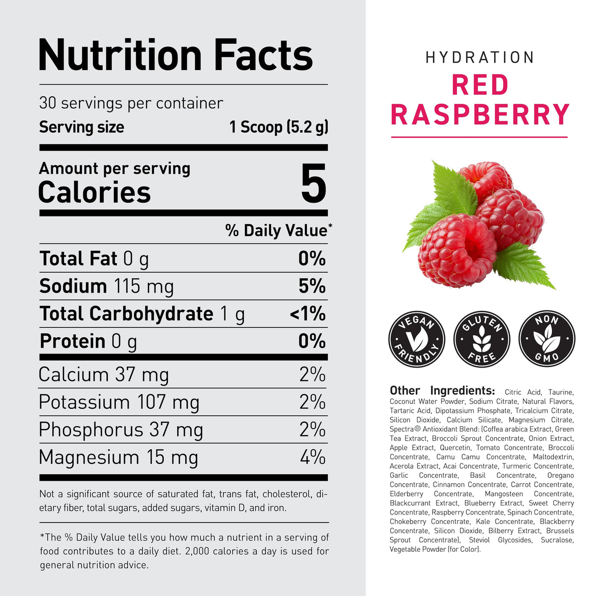 Kaged Sugar Free Hydration | 5 Key Electrolytes | Coconut Water | Tastes Amazing | 60 Servings