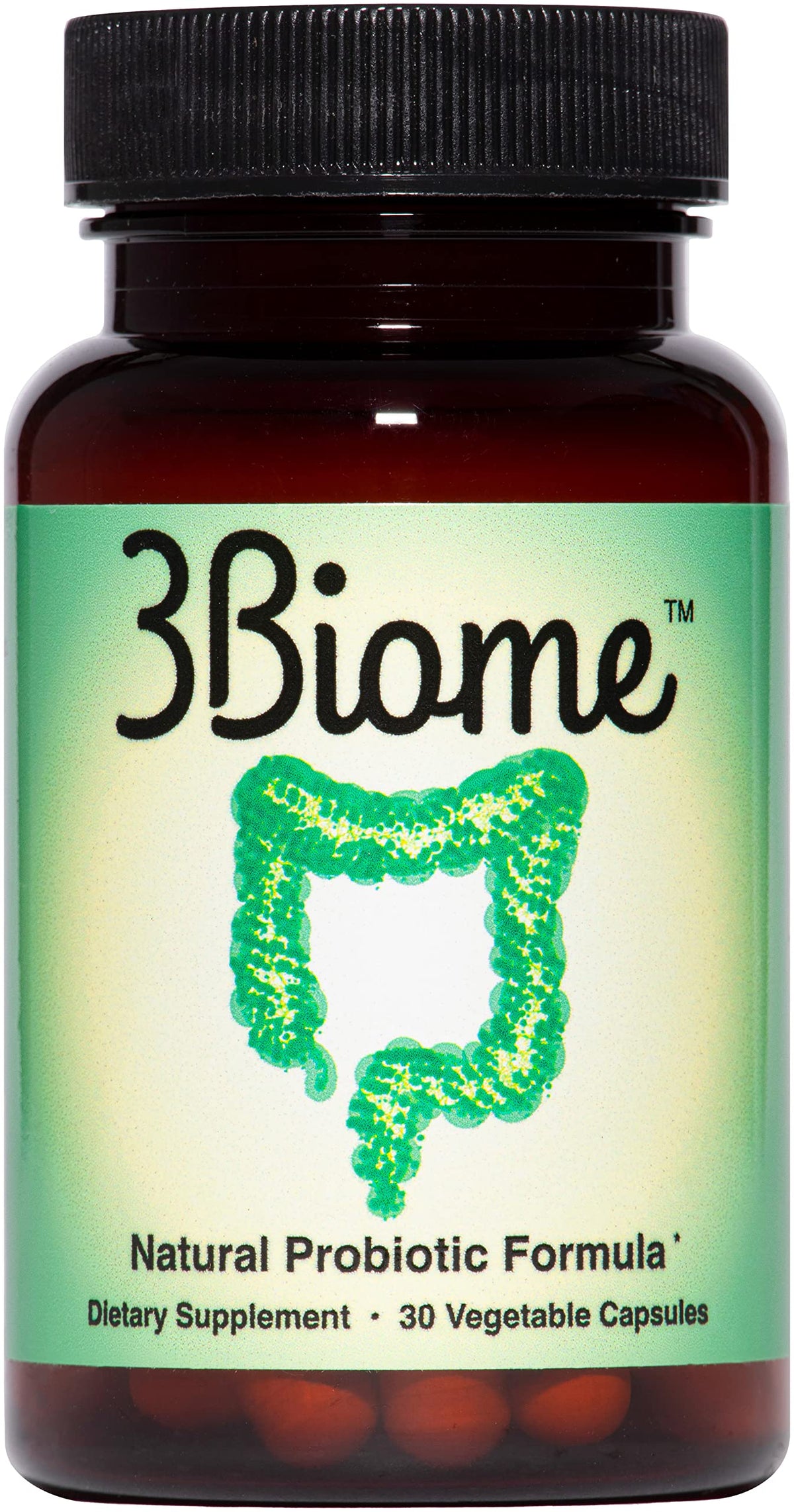 3Biome - Natural Probiotic Supplement - Non-GMO, Vegan, Gluten-Free