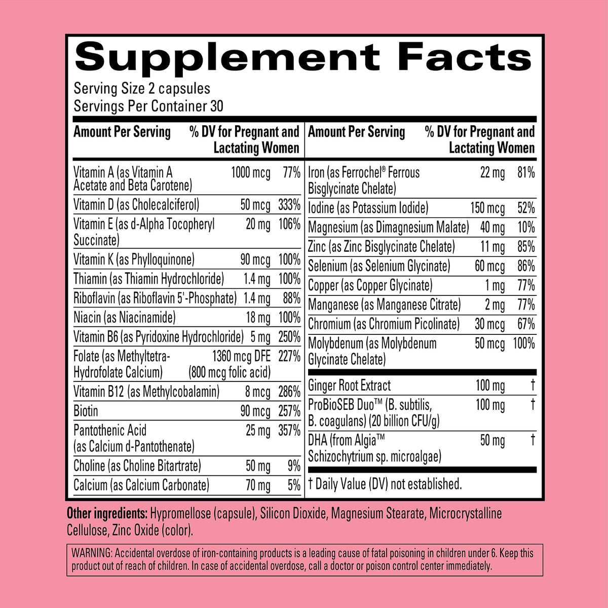 Hyland's Naturals Easy Morning Prenatal Multivitamin + Digestive Health & Morning Sickness Relief