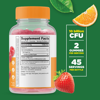 Lifeable Women's Prenatal Multivitamin + Probiotic 10 Billion, Gummies Bundle - Great Tasting