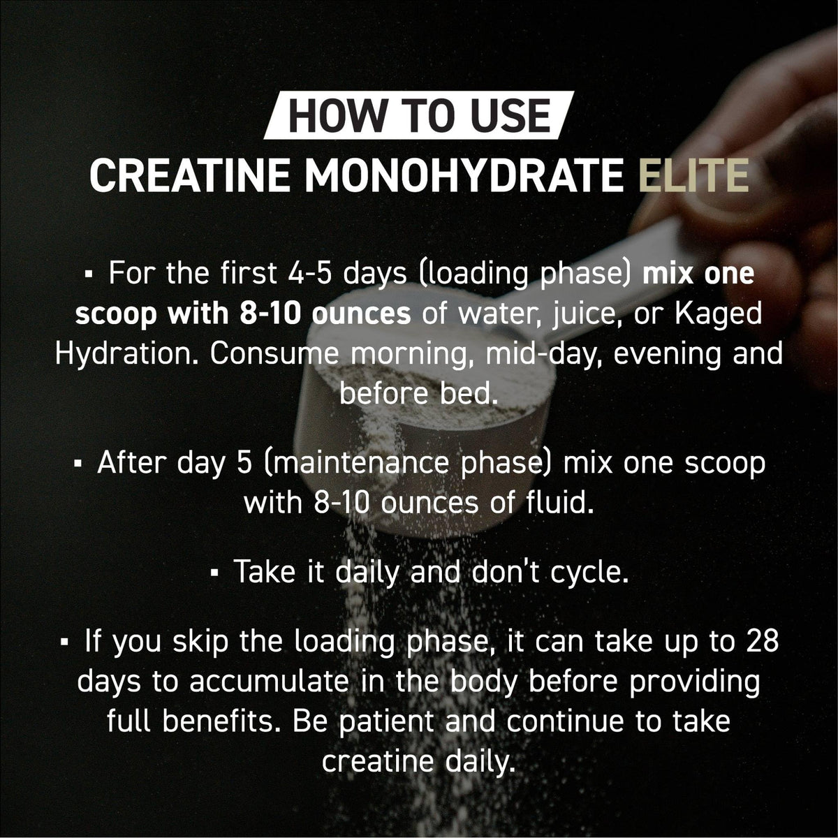 Kaged Creatine Monohydrate Micronized Powder | Unflavored | Muscle Building & Recovery | 5000 mg Per Serving | Vegan, Gluten Free, Easily Digestible | Supplements for Men & Women | 100 Servings
