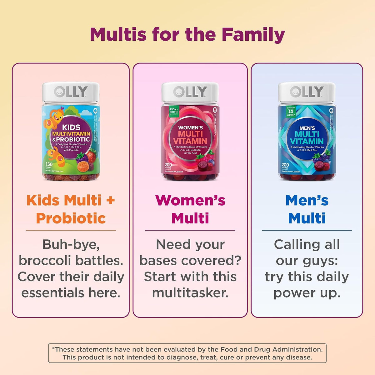 OLLY Kids Multivitamin & Probiotic Gummy, Digestive Support - 70 Count