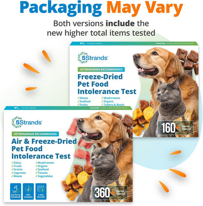 5Strands Air & Freeze-Dried Pet Food Intolerance Test with 360 Items Tested