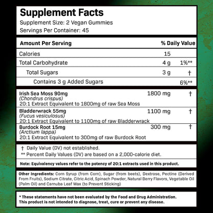 WELLNESS LABSRX Mushroom Supplement Capsules - Sea Moss Gummies | Bundle