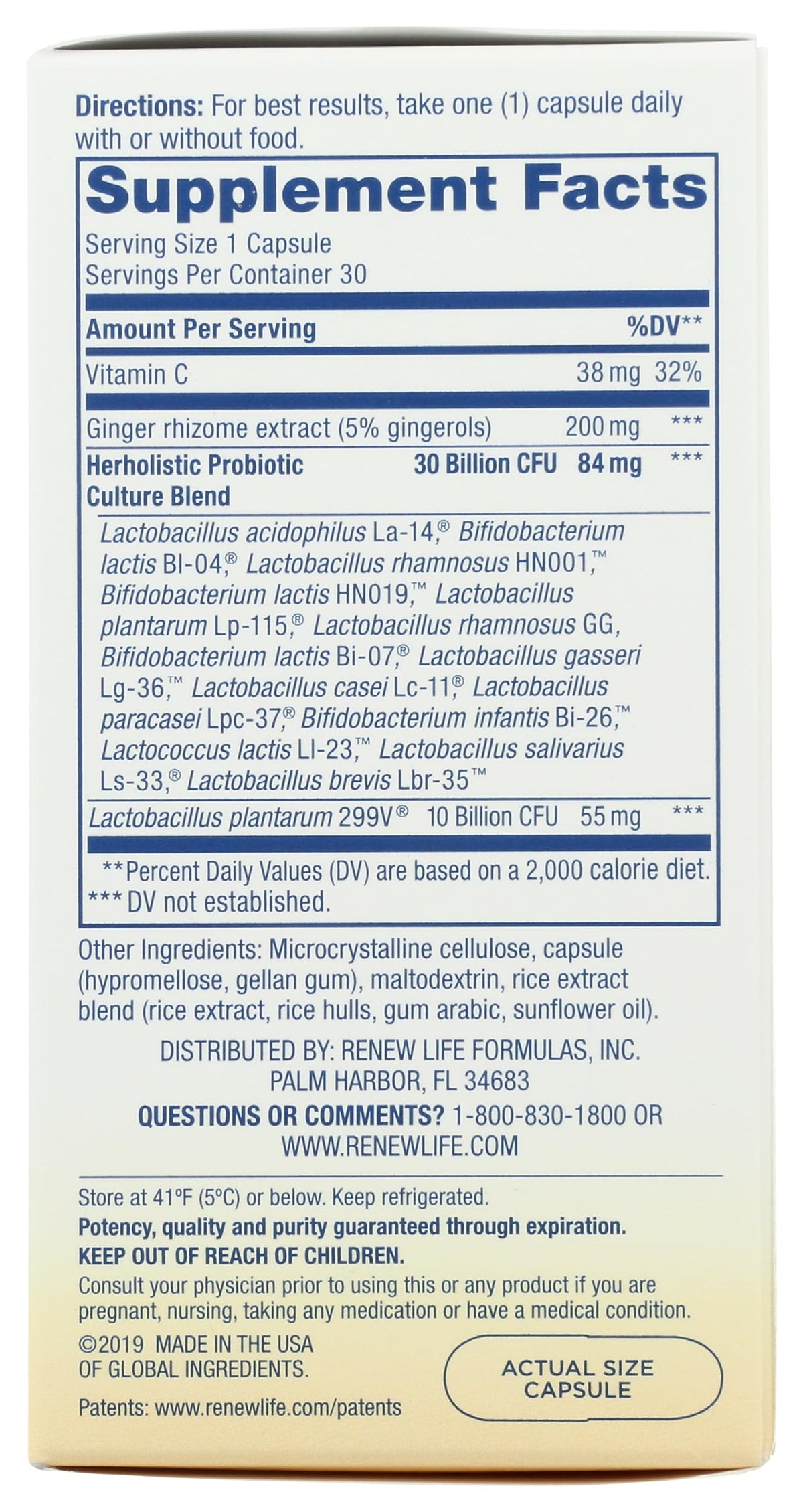 Renew Life Herholistic Prenatal Partner Probiotic 40 Billion, 30 CT
