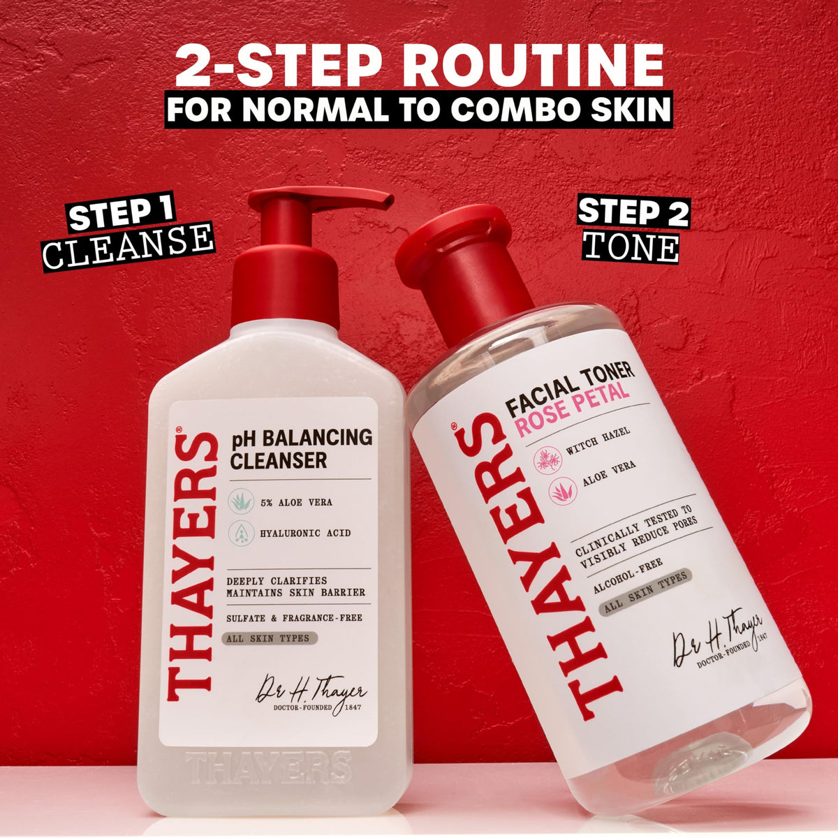 THAYERS pH Balancing Daily Cleanser, Face Wash with Aloe Vera, Gentle and Hydrating Skin Care for Dry, Oily, or Acne Prone Skin, 8 FL Oz.
