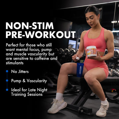 Evogen EVP 3D Stim Free Pre-Workout | Citrus Candy | 40 Servings | Arginine nitrate, L-citrulline, beta-alanine and creatine with lion's mane, L-tyrosine and DMAE for pumps and focus