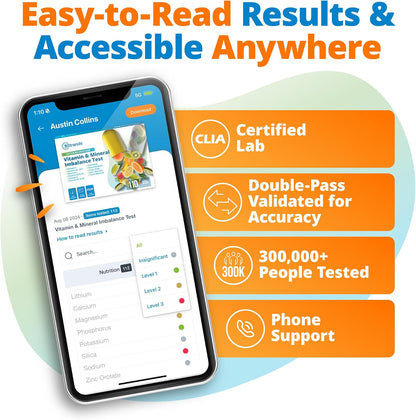 5Strands Food Intolerance, Environmental Sensitivity & Vitamins & Minerals Imbalance Test, at Home Hair Analysis for Adults & Kids, Digestive & Nutrient Insight, Results in 4 Days