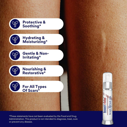RV Scar Repair - Nourish Skin, Reduce Old & New Scars - Vegan Friendly Gel - 1 Bottle