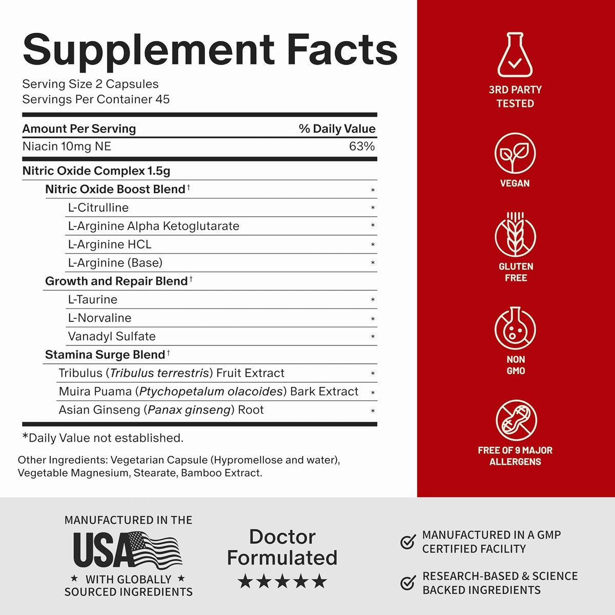 Snap Supplements Big Boy Bundle, Daily Men's Health Support, 90 Caps. Each | Includes Prostate Health with Saw Palmetto for Men, Testo Booster for Men & Nitric Oxide Booster, Vegan, Non-GMO, Gluten-Free