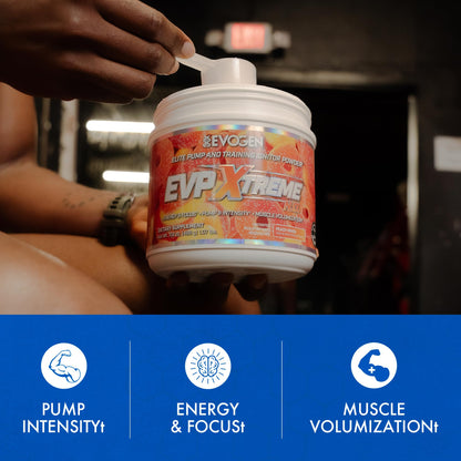 Evogen EVP Xtreme NO Pre-Workout for Men & Women | Sour Candy | 40 Servings | Arginine nitrate, L-citrulline, beta-alanine, creatine and coconut water; caffeine and yohimbe for energy and pumps