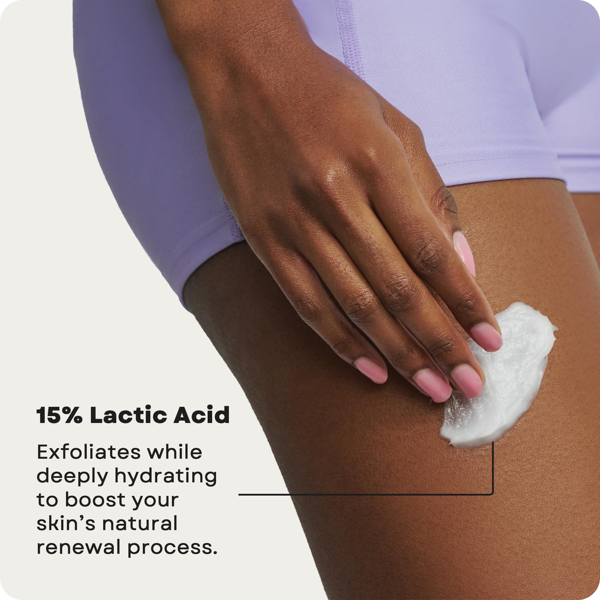 AmLactin KP Bumps Be Gone - Therapeutic Body Cream for Keratosis Pilaris - No-Scrub Exfoliator and Body Moisturizer