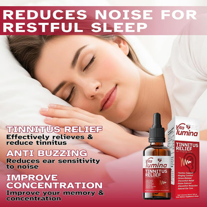 Tinnitus Relief Drops to Drink, Ear Ringing Relief Tinnitus, Natural Liquid Formula for Tinnitus Relief for Ringing Ears, Supports Auditory Health – 60ml