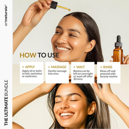 Artnaturals Batana Oil Hair Care Set, 4 Piece