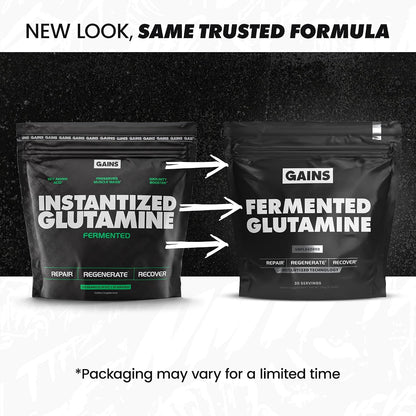 Gains in Bulk L-Glutamine Powder, Unflavored, 90 Servings