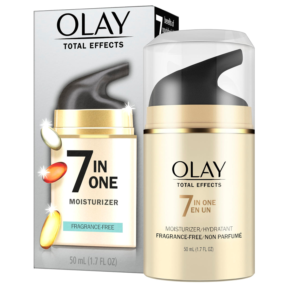 Olay Total Effects Face Moisturizer, Fragrance-Free, 1.7 fl oz