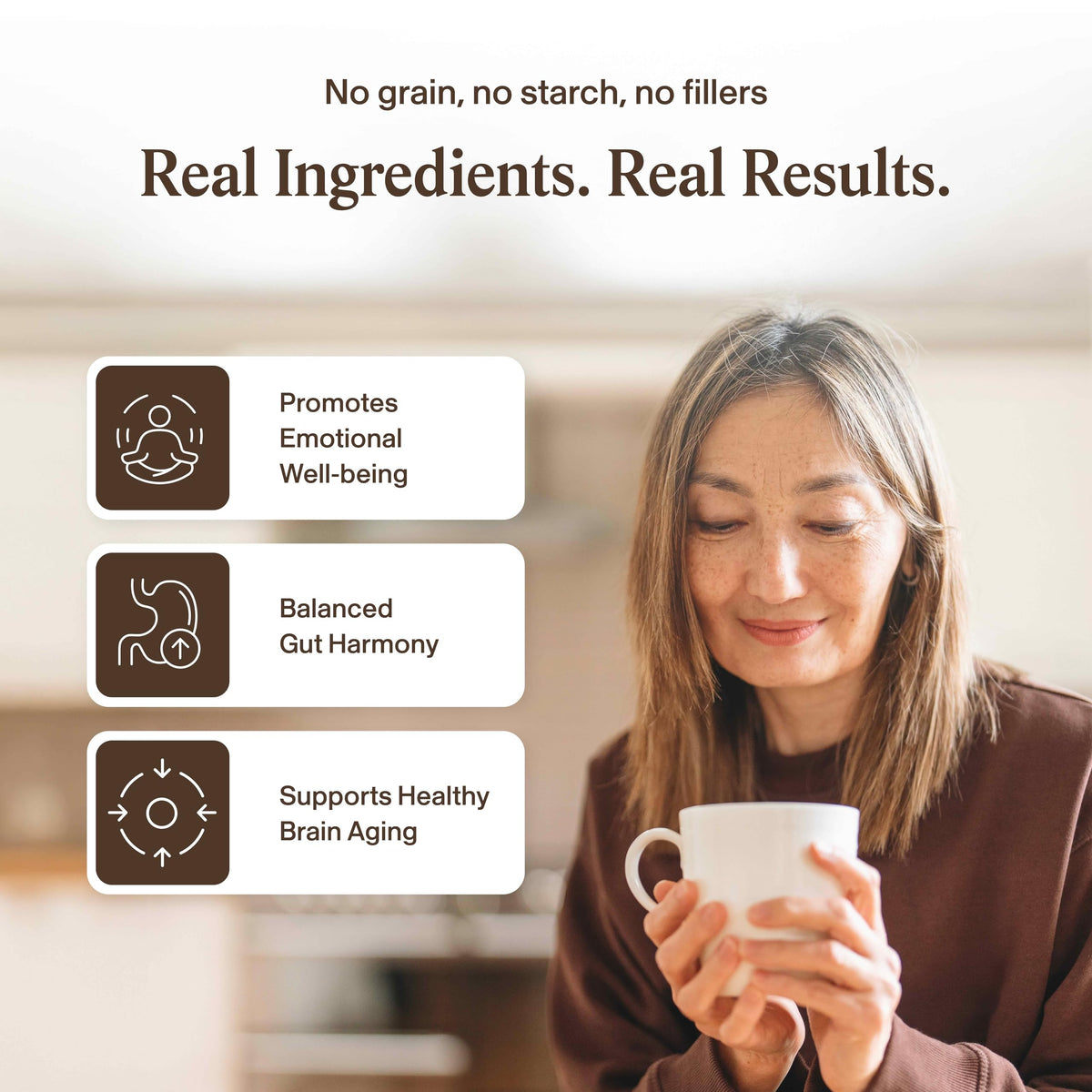 Real Mushrooms Lions Mane Mushroom Cognition (120 Capsules) Lions Mane Mushroom Powder Extract Capsules | Brain Supplement, Brain Vitamins, Focus Supplement