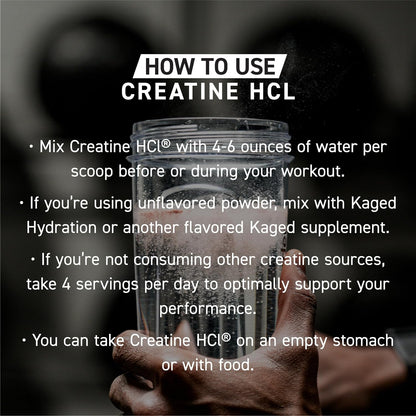 Kaged Creatine HCl Capsules | 7X Concentrated vs Mono | Muscle Building & Recovery | High Absorption | No Bloating | Creatine for Men & Women | Vegan, Gluten Free | Unflavored | 75 Servings