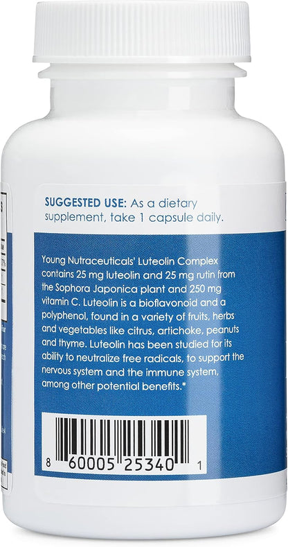 Mirica YoungNutra Luteolin Complex - Supports a Healthy Immune Response and Helps Maintain Nervous System Health* - 60 Capsules