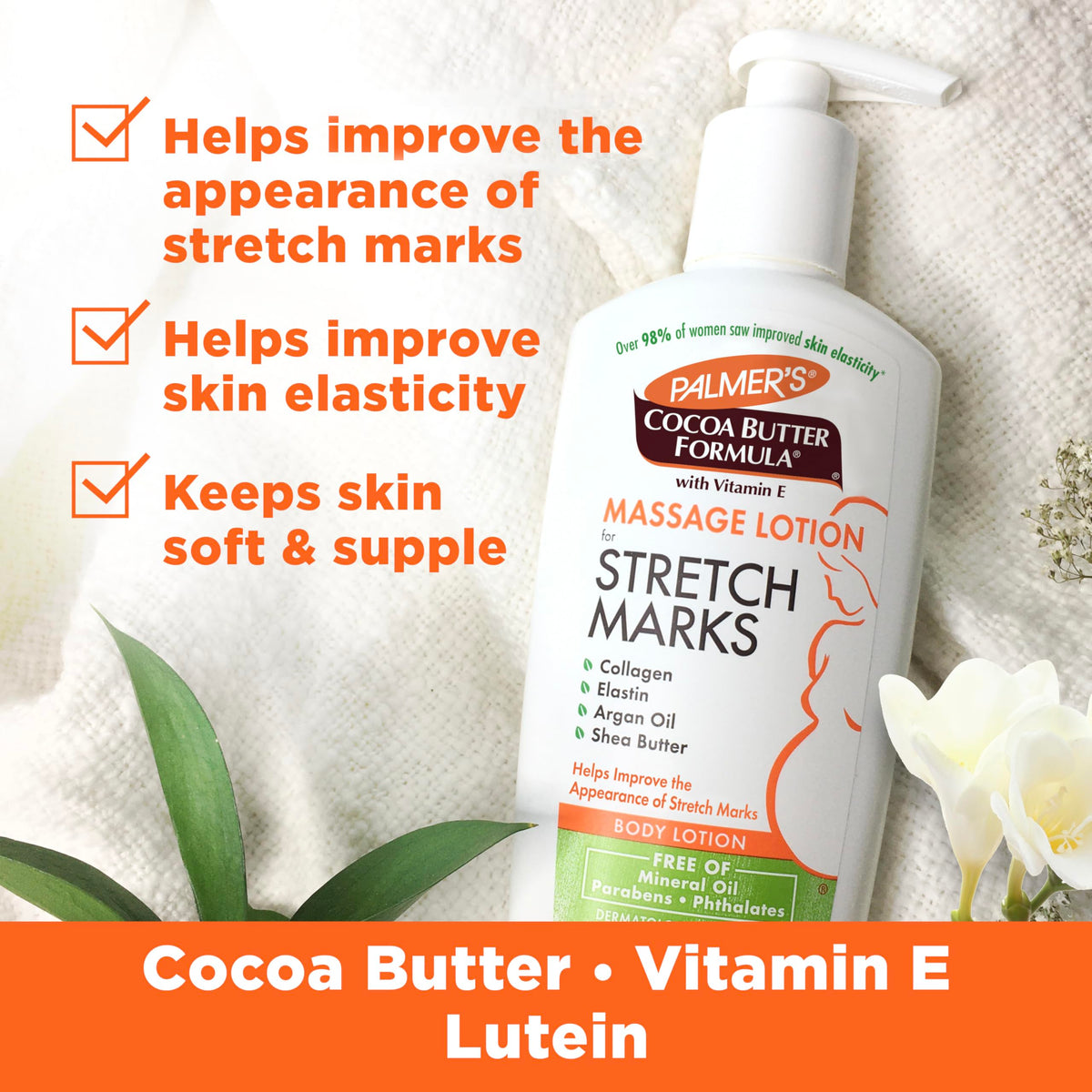 Palmer's Cocoa Butter Formula Massage Lotion For Stretch Marks, Pregnancy Skin Care