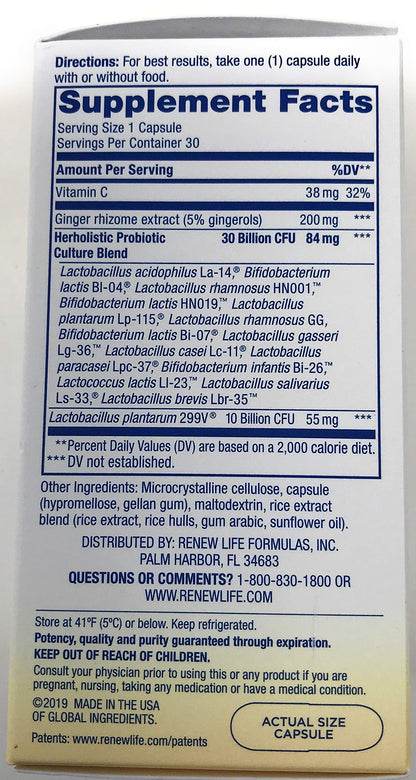 Renew Life Herholistic Prenatal Partner Probiotic 40 Billion, 30 CT