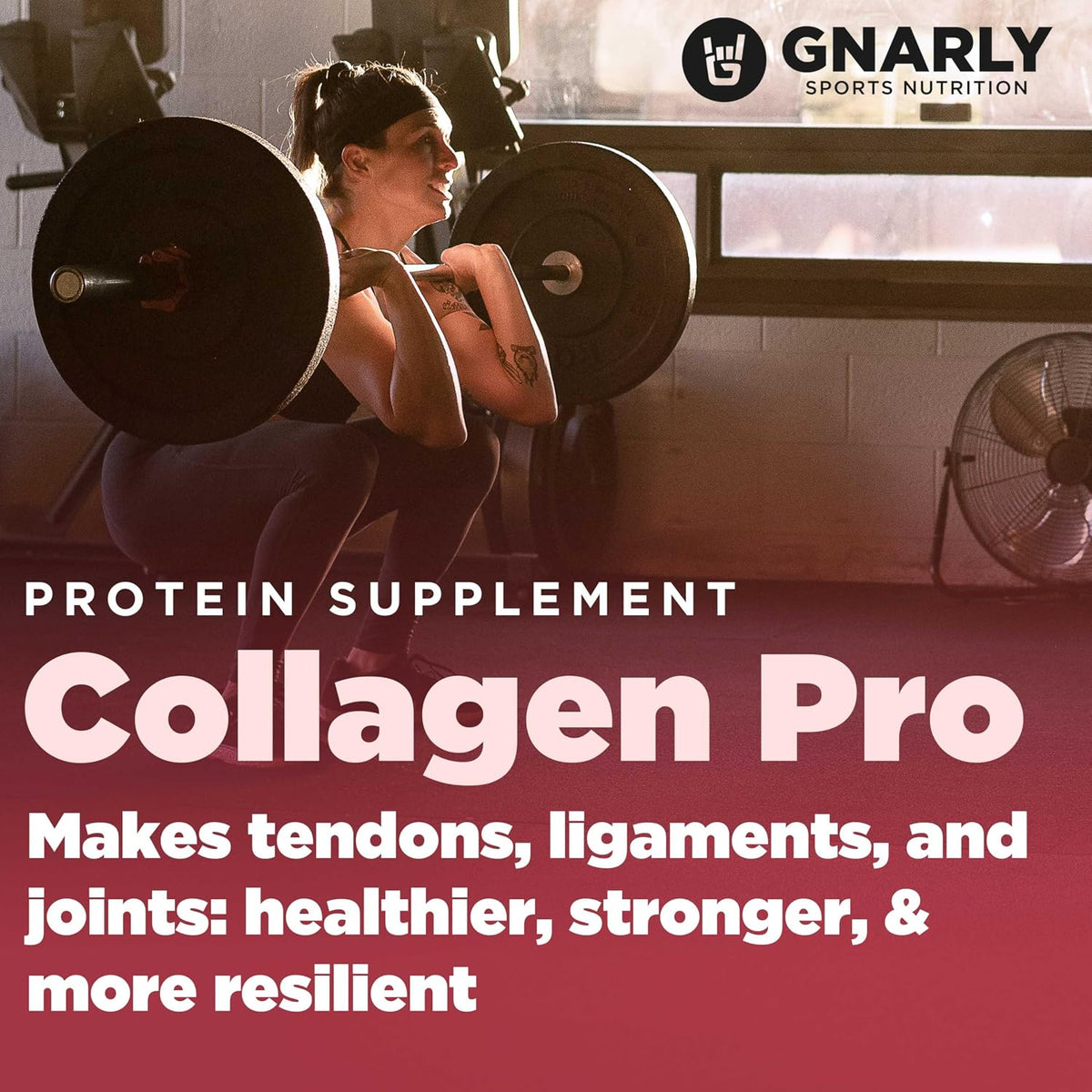 Gnarly Nutrition Collagen Peptides – Gnarly Collagen Pro with Vitamin C, Zinc & Copper – NSF Sport Certified, Protein Synthesis Vitamin Powder – Unflavored, 16.05 oz (30 Servings)