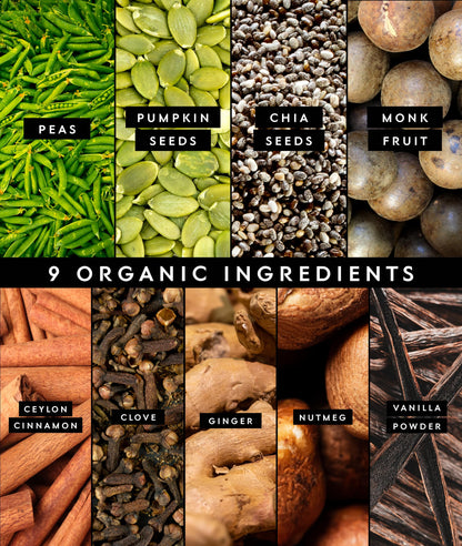 Truvani Organic Plant Based Protein Powder | Vanilla Chai | 10 Servings | Vegan | 20g Pea Protein | Keto | Gluten & Dairy Free | Low Carb | No Added Sugar