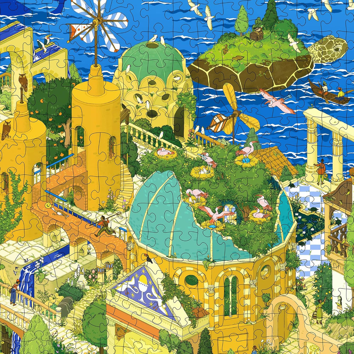 Magic Puzzle Company Series 5 Bundle • 3-Pack of 1000-Piece Jigsaw Puzzles | Includes The Drippy Trip, The Golden Goose & The Coveted Comet. Original handmade art. Mind-blowing magic ending. No dust.
