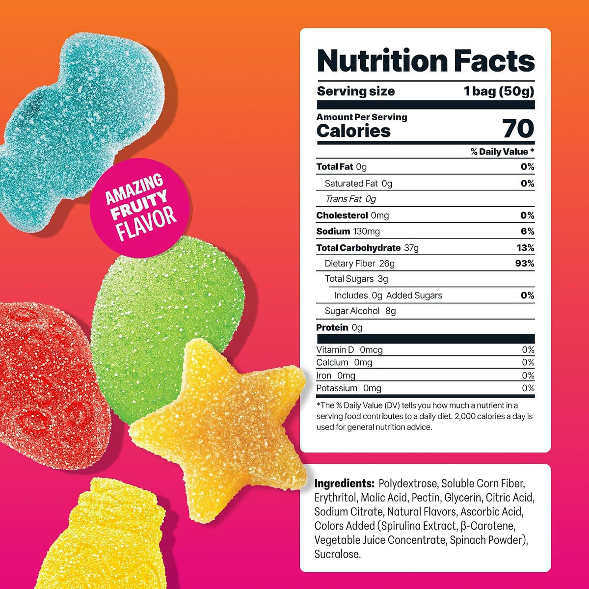Shameless Snacks Tropical Paradise Mixed Bag - Sour Gummy Candy | 5 Tropical Flavors Per Bag Fruit Snacks, Keto 3g Sugar - Gluten Free Vegan Gummies for Adults