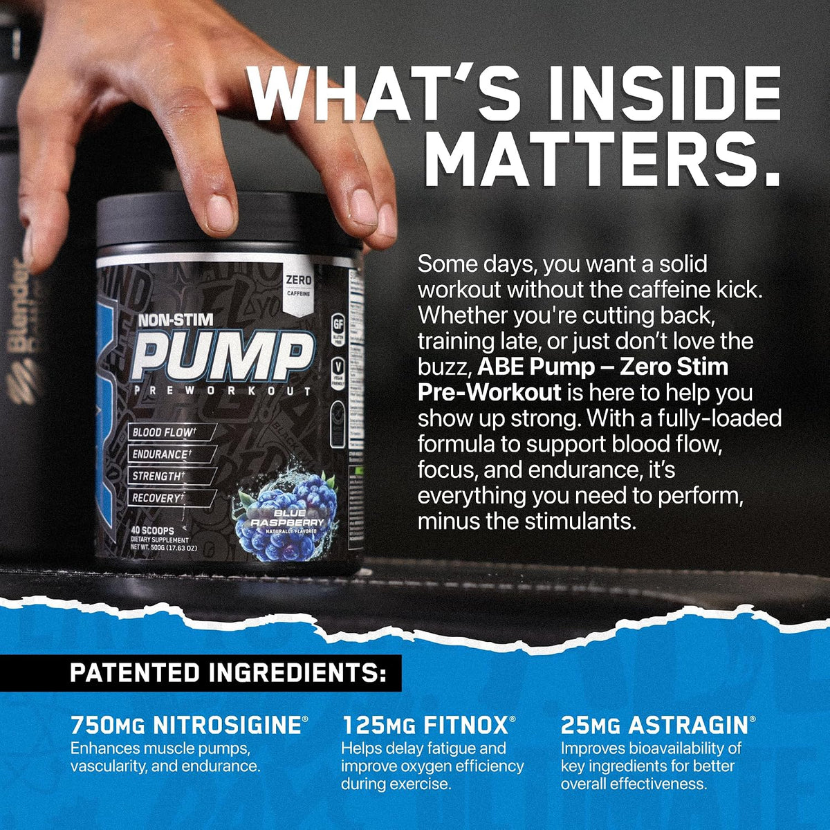 All Black Everything Non Stim Pre-Workout | Preworkout Energy Drink Mix | Caffeine Free | Creatine, Beta Alanine & Citrulline | Energy Supplement for Men & Women | Sour Gummy Bear | 40 Servings