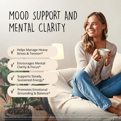 Joy-Filled Mood Support Supplement + St. John's Wort, Plant-Based, 60 Ct