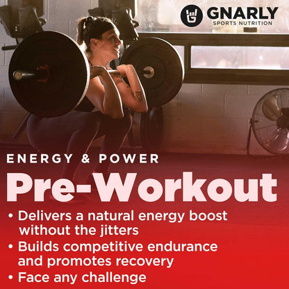 Gnarly Nutrition Gnarly Whey Grass-Fed Protein Supplement, Chocolate (32.0oz) Preworkout Mango (14.82oz)