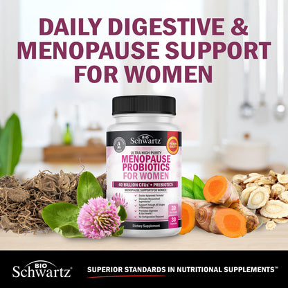 Menopause Support Probiotics for Women - Breakthrough Menopause Relief for Hot Flashes Night
