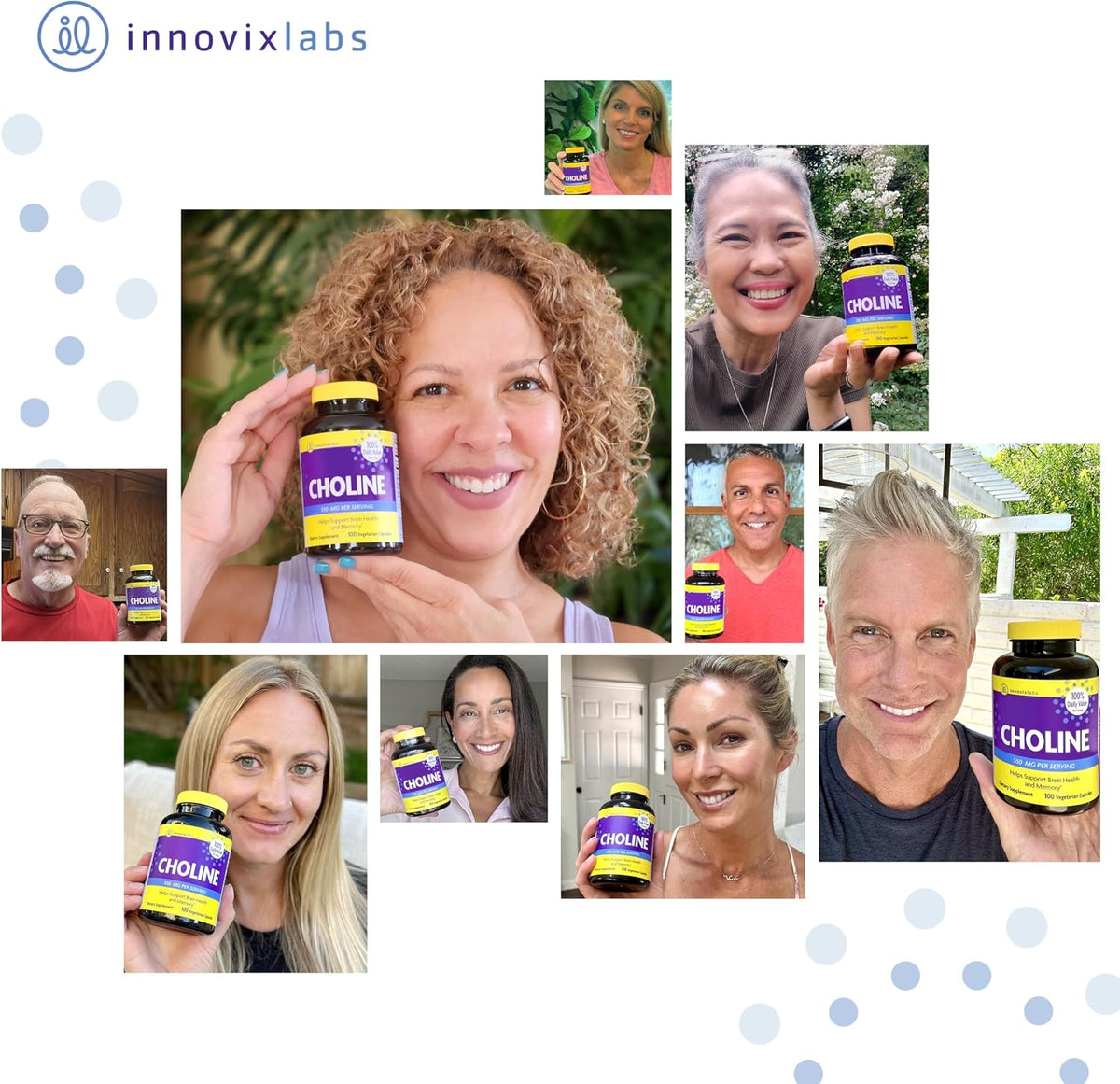 InnovixLabs Choline Supplement 550 mg, Pure Choline Bitartrate Brain Supplement for Memory and Focus, Supports Liver Function and Mental Clarity for Women and Men, Non-GMO, 50-Day Supply - PrimeBioHealth - canada supplements