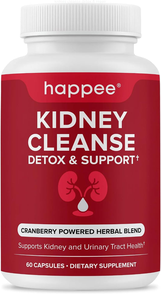 Kidney Cleanse Detox & Repair Formula – Natural Kidney Support Supplement with Cranberry & 21 Herbs for Renal, Bladder, & Urinary Tract Health – Flush Toxins & Renew - 60 Capsules - PrimeBioHealth - canada supplements