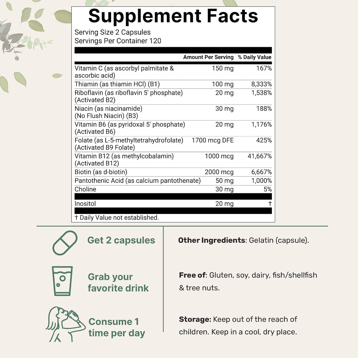 Micro Ingredients Pure Methylated B Complex & Pure Triple Magnesium 400mg Capsules | 2 Pack Bundle | Glycinate, Malate, B12, Thiamin, Fat Soluble Vitamin C, & More | Clean Ingredients Without Fillers - PrimeBioHealth - canada supplements