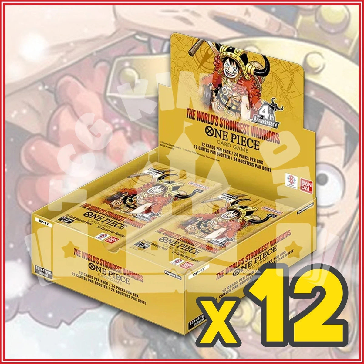 One Piece English TCG The World's Strongest Warriors Case OP17