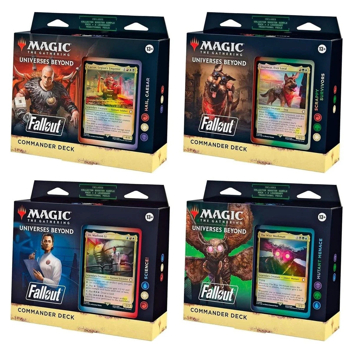 Fallout Magic The Gathering Commander Decks - Set of 4