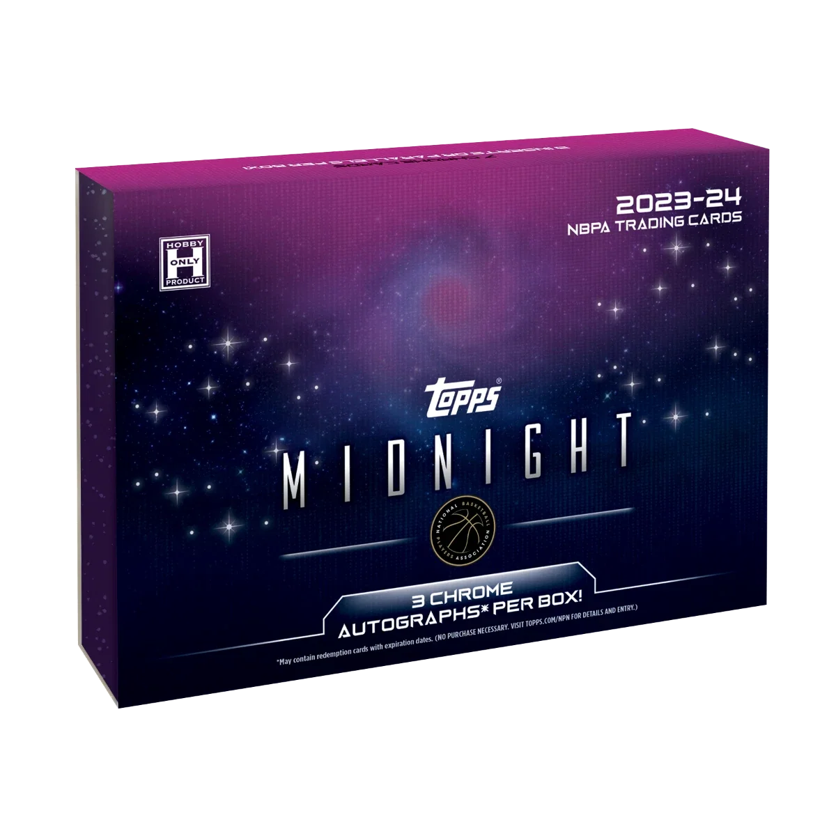 2023-24 TOPPS MIDNIGHT BASKETBALL HOBBY BOX (3 AUTOS) Brand New Factory Sealed