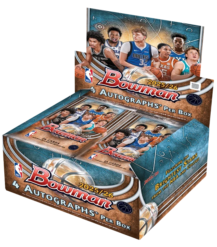 2025/26 BOWMAN BASKETBALL HOBBY JUMBO BOX (4 AUTOs) w/Chrome NBA Brand New QTY